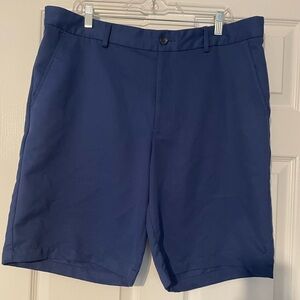 Greg Norman Collection Deep Navy Flat-Front Performance Shorts